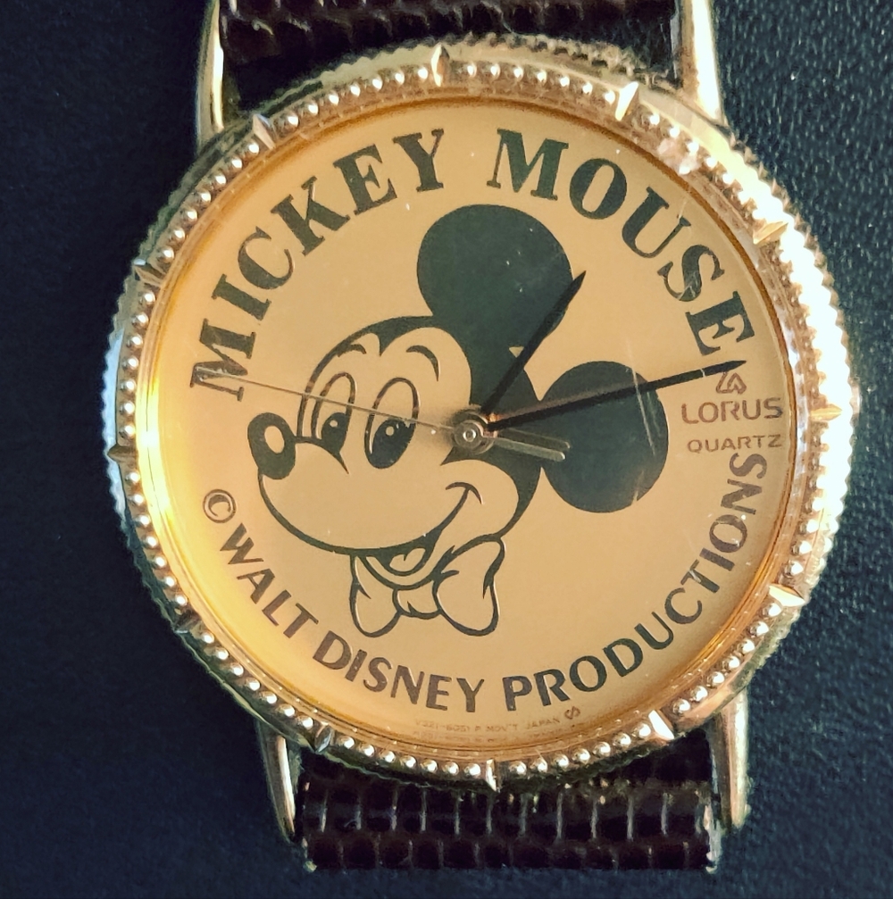Disney Mickey Mouse Gold Watch